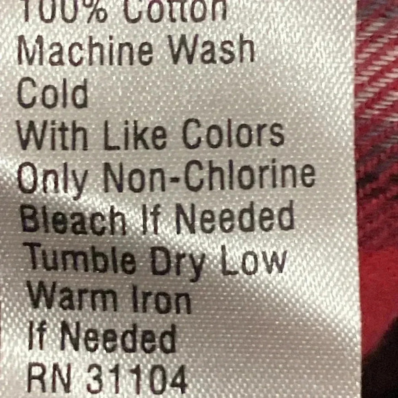 NWT TRUE CRAFT  MENS SIZE XL  RED PLAID FLANNEL SHIRT BUTTON FRONT  POCKET - Picture 6 of 11